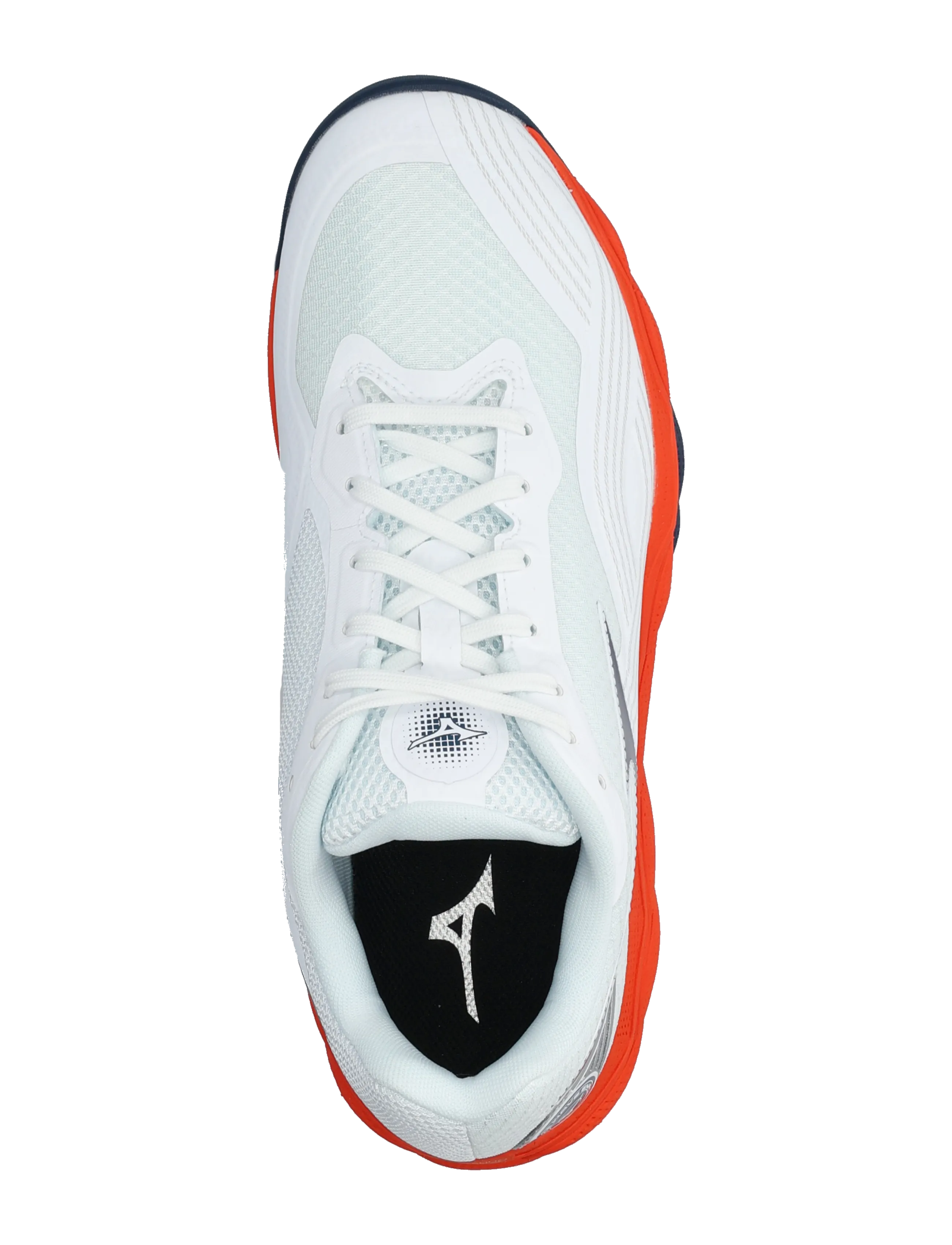 Mizuno - WAVE ENFORCE COURT 2 CC(U) - tennis shoes - white/insignia blue/orange.com - 3
