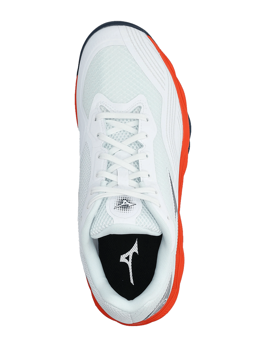 Mizuno - WAVE ENFORCE COURT 2 CC(U) - tennisejalatsid - white/insignia blue/orange.com - 3