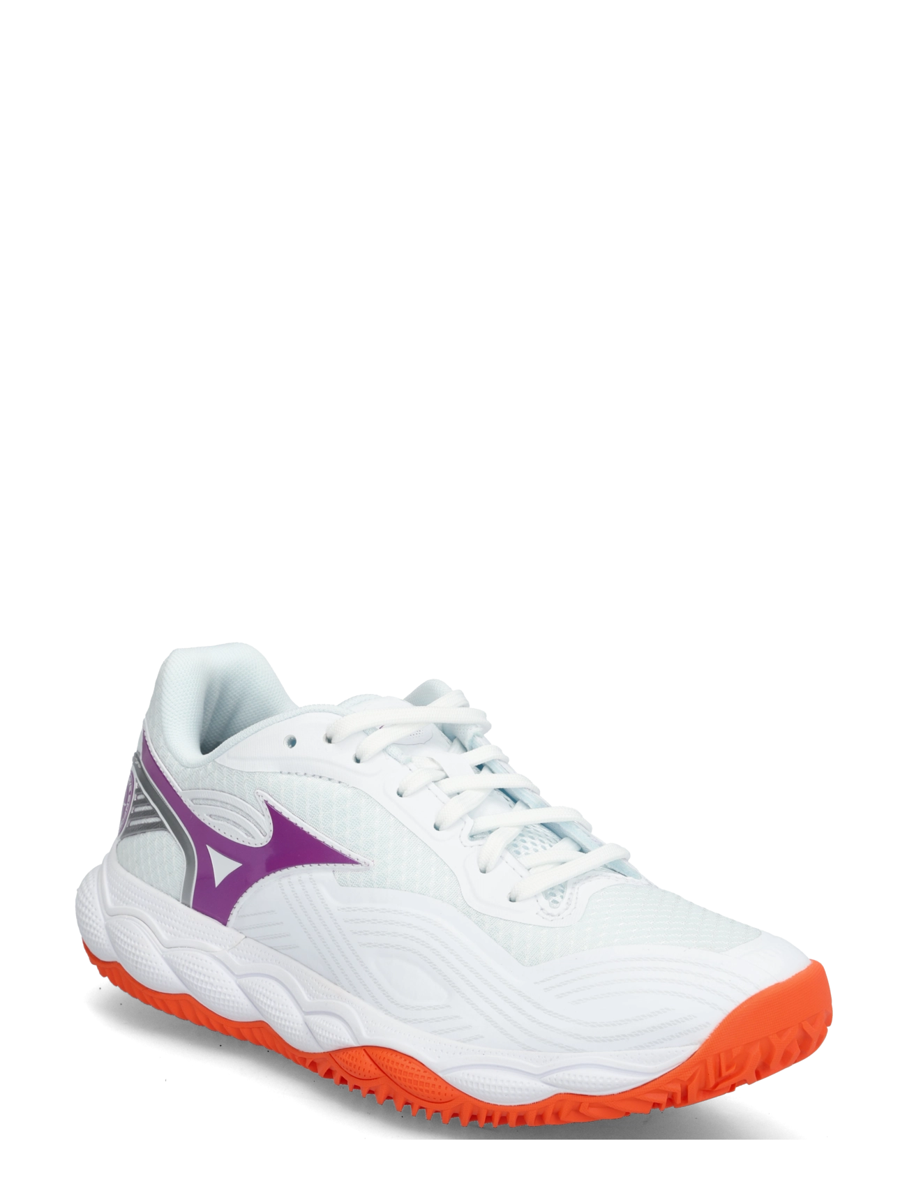 Mizuno WAVE ENFORCE COURT 2 CC(W) - Spordijalatsid - WHITE/DAHLIA/SUNSTONE / white