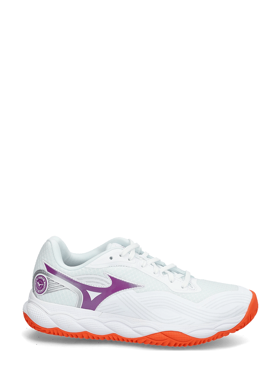 Mizuno - WAVE ENFORCE COURT 2 CC(W) - tennissko - white/dahlia/sunstone - 2