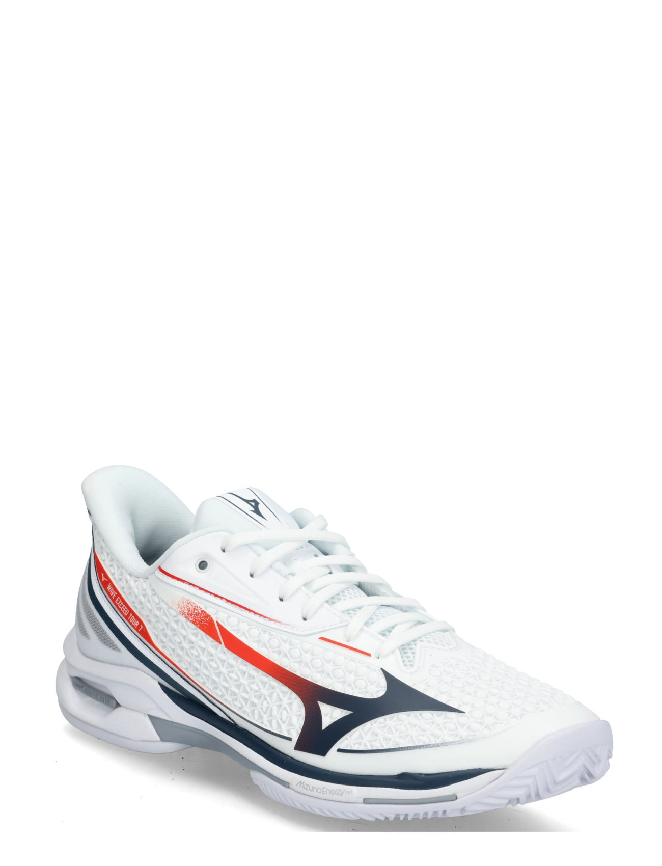 Mizuno WAVE EXCEED TOUR 7 CC(U) - Spordijalatsid - WHITE/INSIGNIA BLUE/ORANGE.COM / white