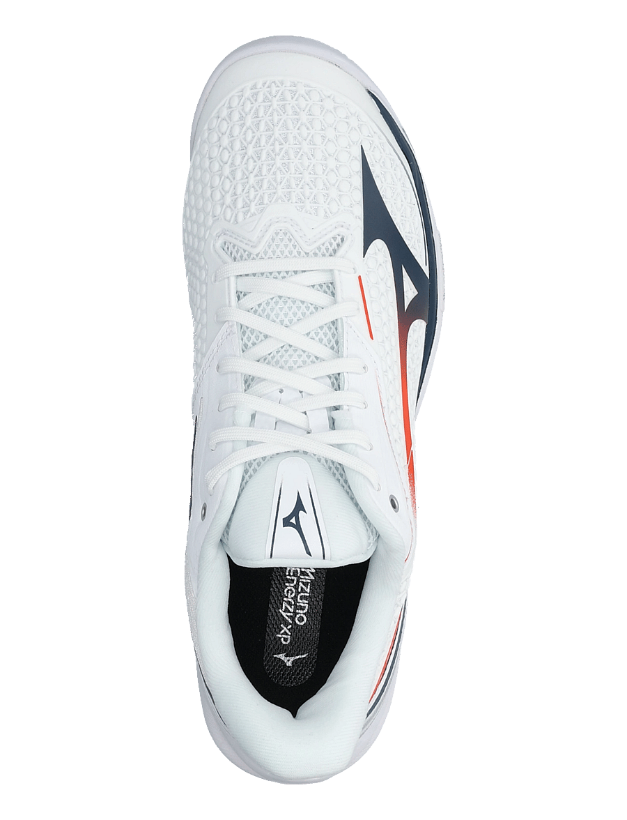 Mizuno - WAVE EXCEED TOUR 7 CC(U) - tennissko - white/insignia blue/orange.com - 3
