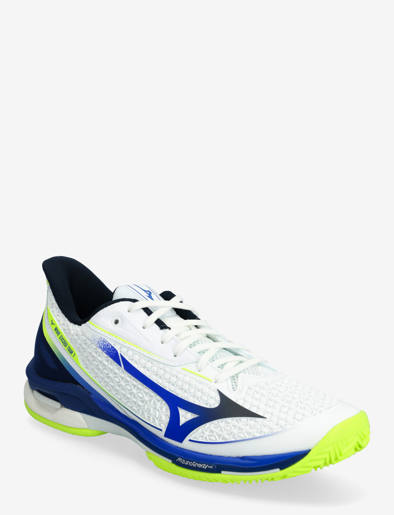 Mizuno - WAVE EXCEED TOUR 7 CC(U) - tennissko - white/dazzling blue/lightning yellow - 0