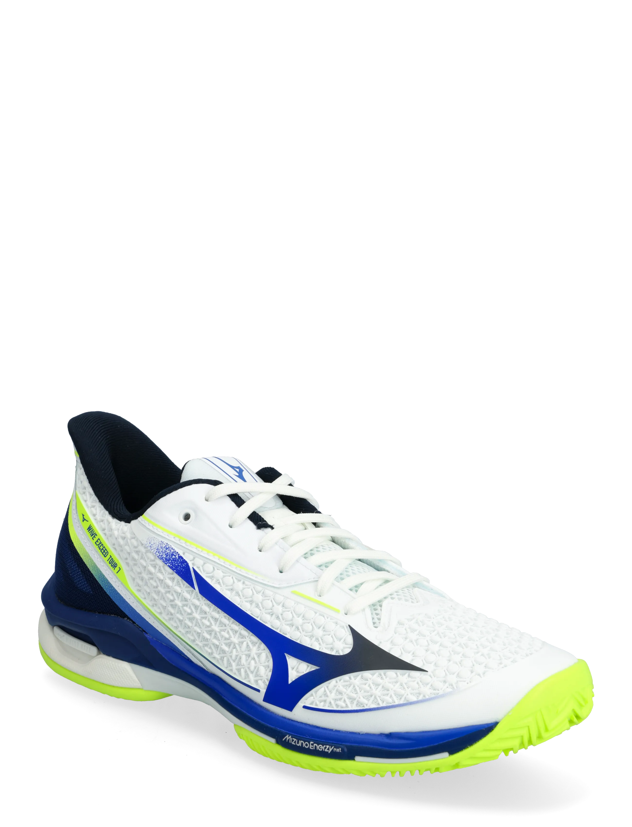 Mizuno WAVE EXCEED TOUR 7 CC(U) - Skor - WHITE/DAZZLING BLUE/LIGHTNING YELLOW / white