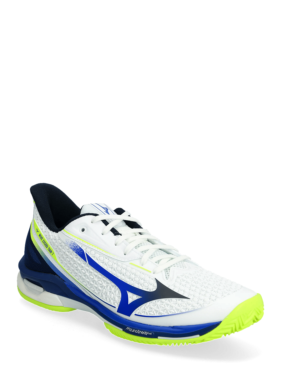 Mizuno - WAVE EXCEED TOUR 7 CC(U) - tennisskor - white/dazzling blue/lightning yellow - 0