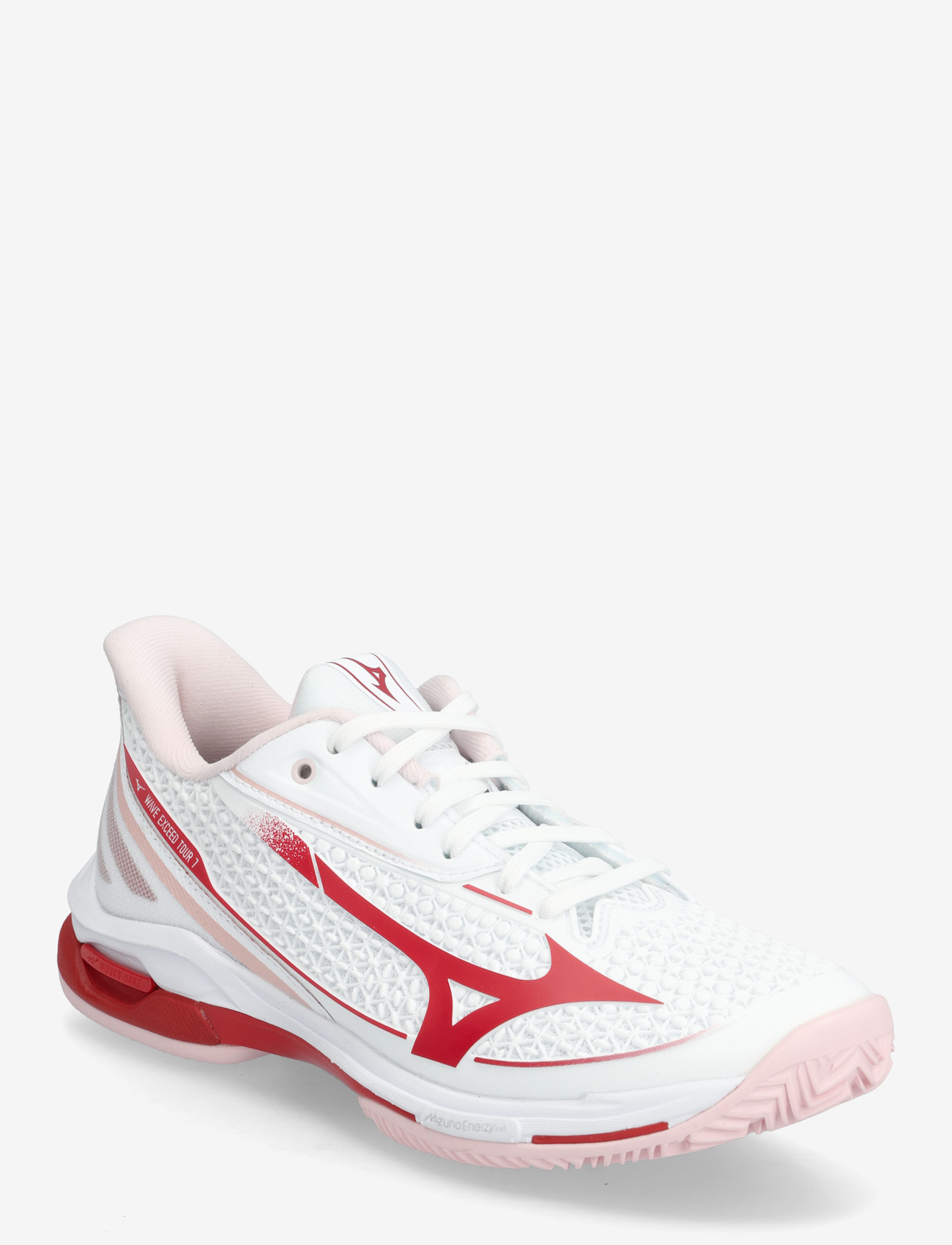 Mizuno - WAVE EXCEED TOUR 7 CC(W) - tennisejalatsid - white/fiery red/pinkesque - 0