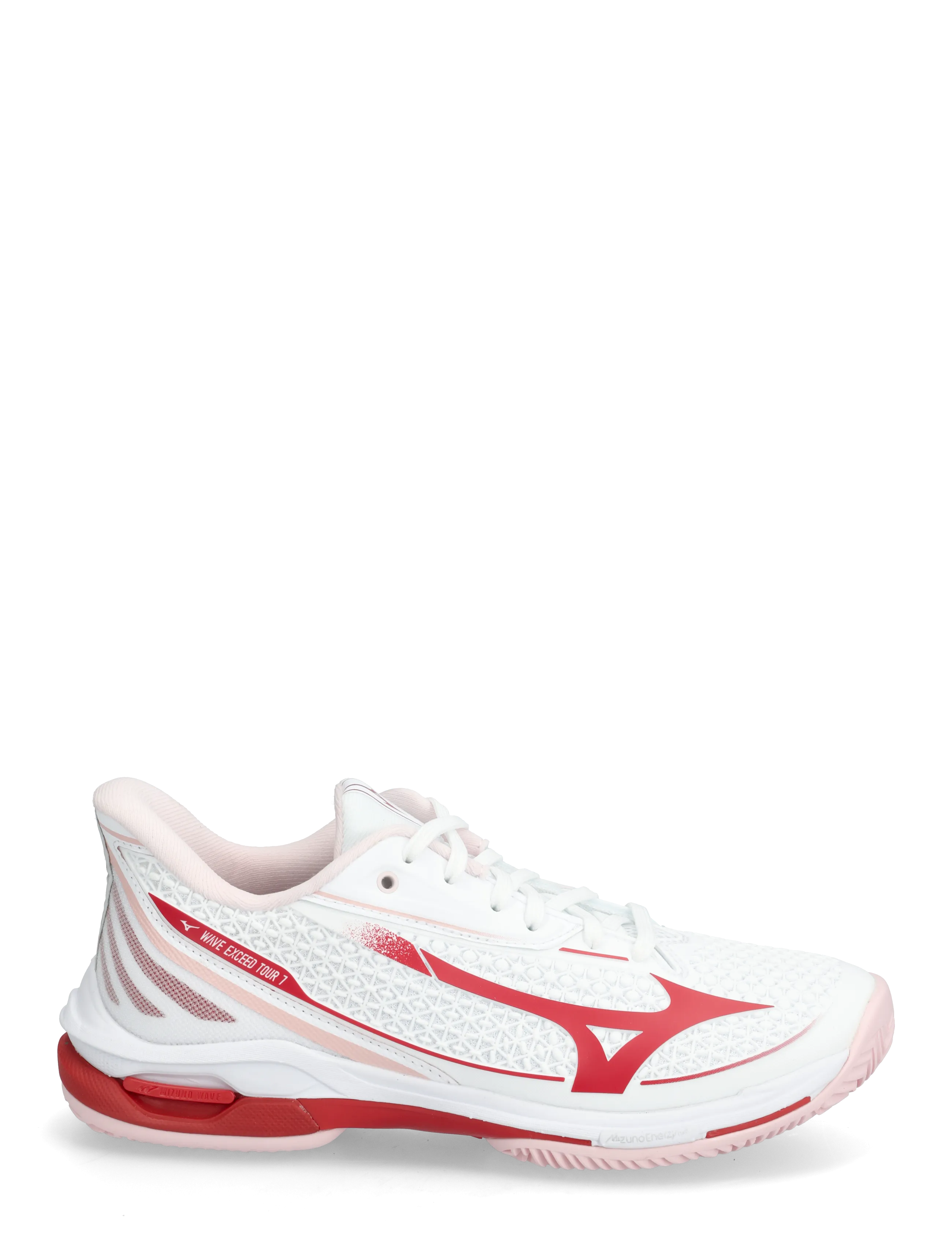 Mizuno - WAVE EXCEED TOUR 7 CC(W) - tennisskor - white/fiery red/pinkesque - 1