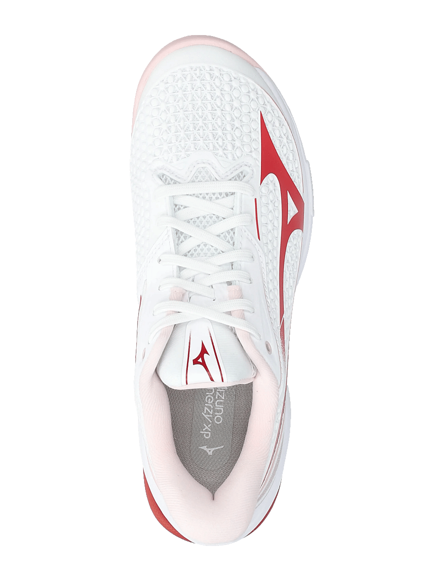 Mizuno - WAVE EXCEED TOUR 7 CC(W) - tennisskor - white/fiery red/pinkesque - 3