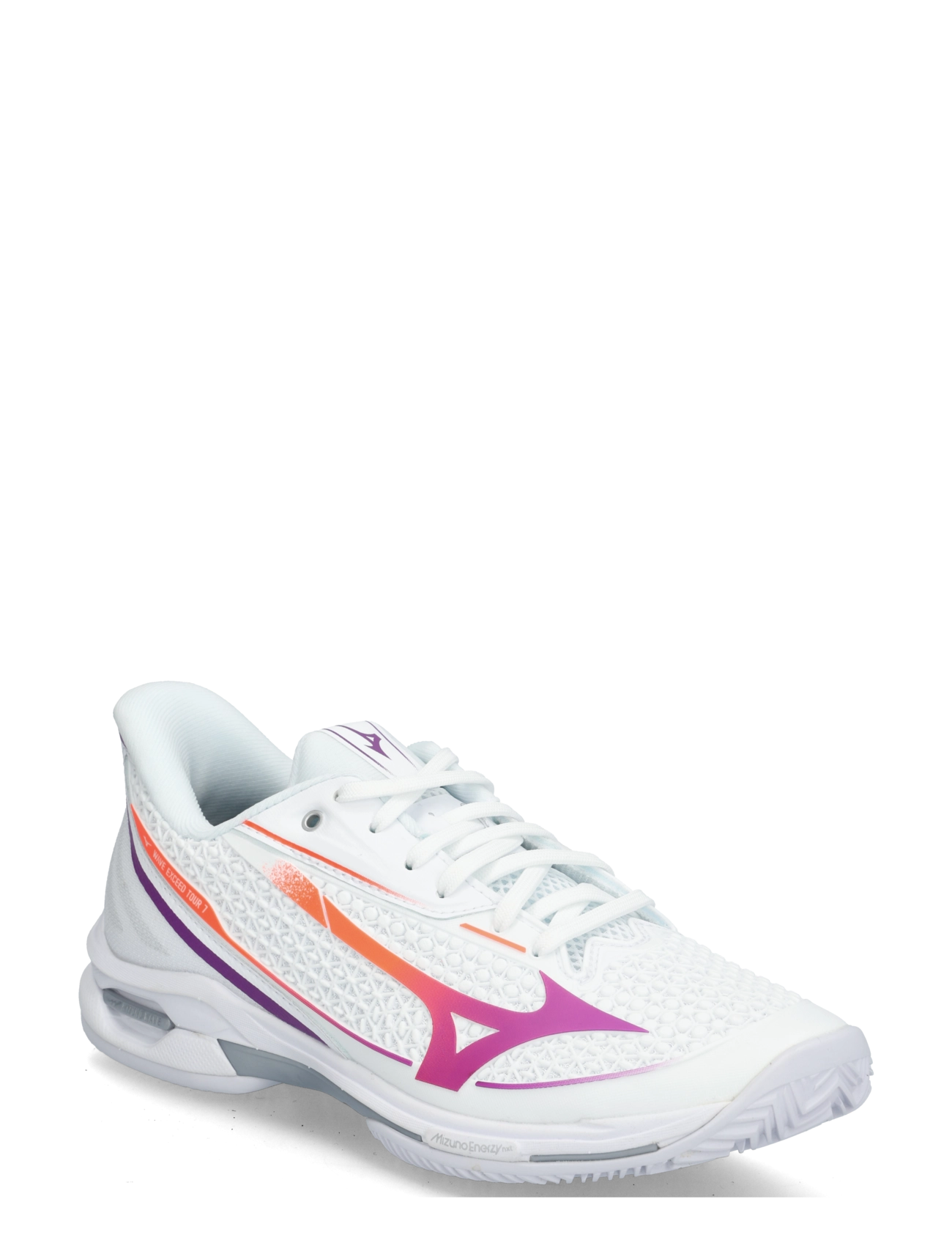 Mizuno WAVE EXCEED TOUR 7 CC(W) - Sportschuhe - WHITE/DAHLIA/LAVA ORANGE / white