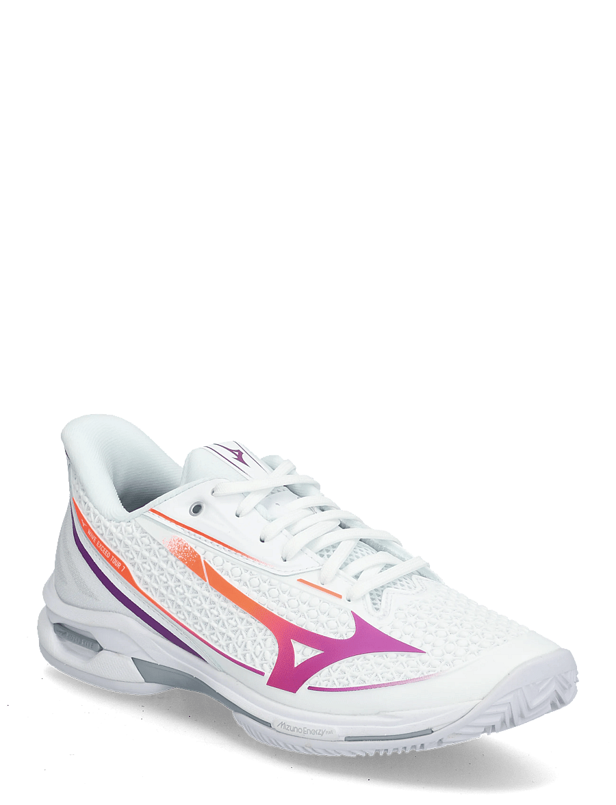 Mizuno - WAVE EXCEED TOUR 7 CC(W) - tennisschuhe - white/dahlia/lava orange - 0