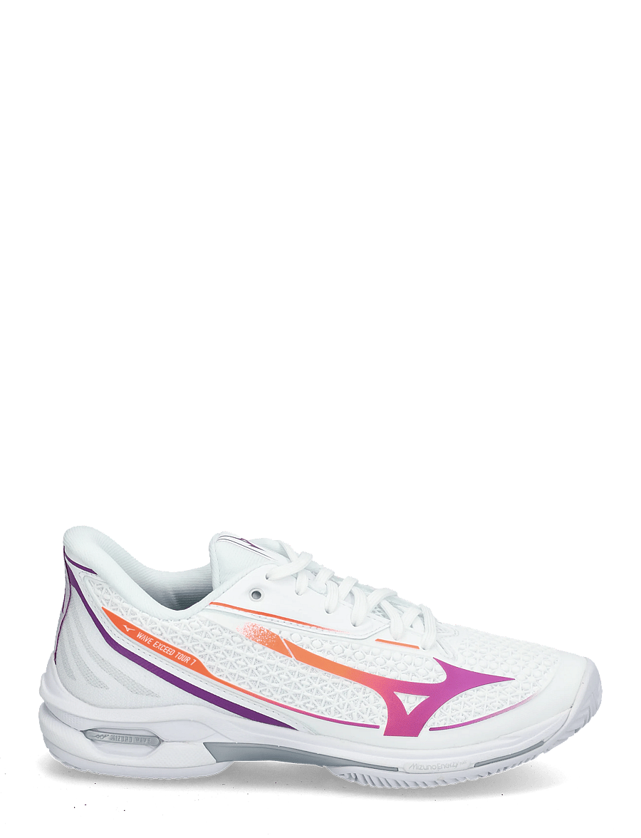 Mizuno - WAVE EXCEED TOUR 7 CC(W) - tennisschuhe - white/dahlia/lava orange - 2