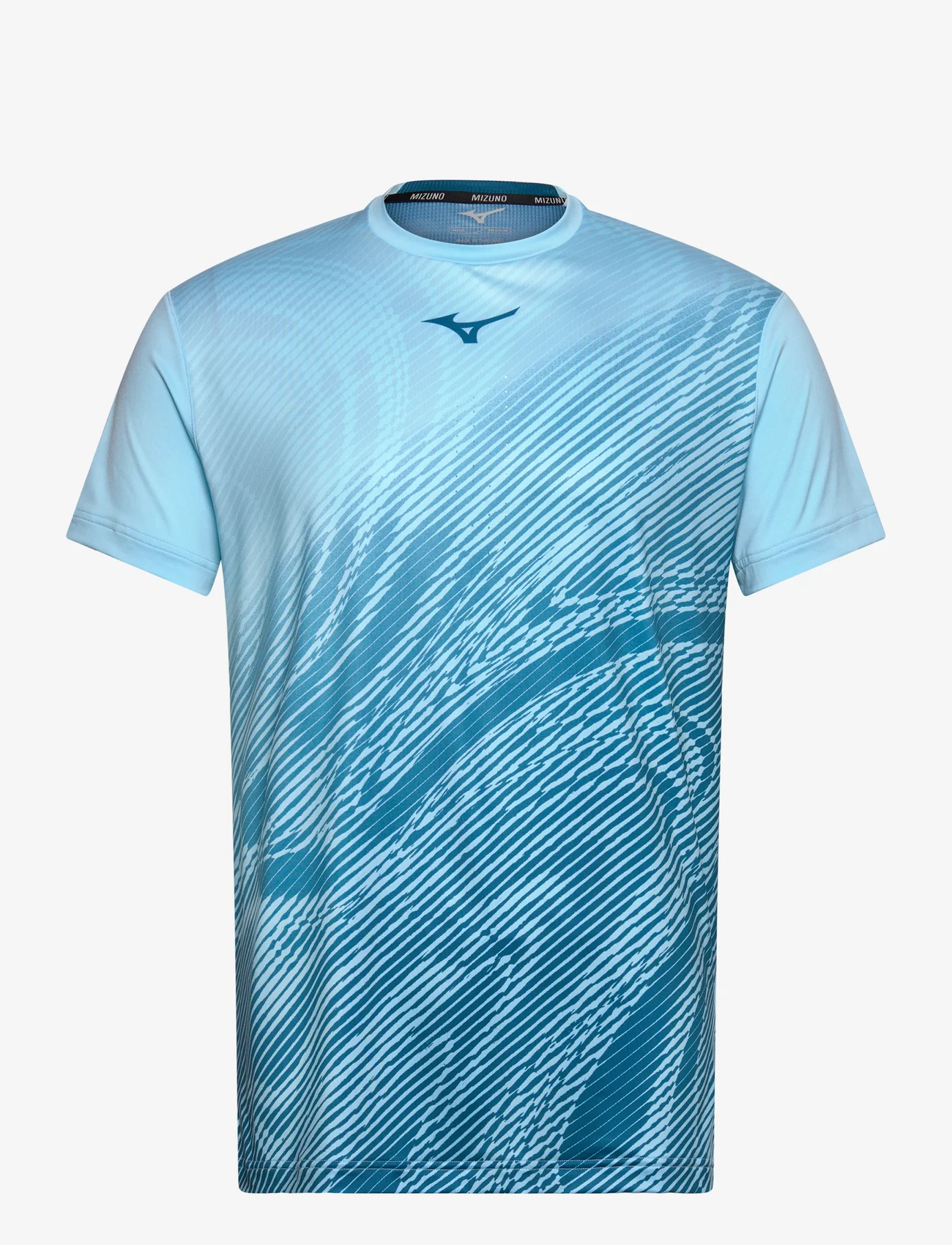 Mizuno - Charge Shadow Graphic Tee(M) - marškinėliai trumpomis rankovėmis - blue glow - 0