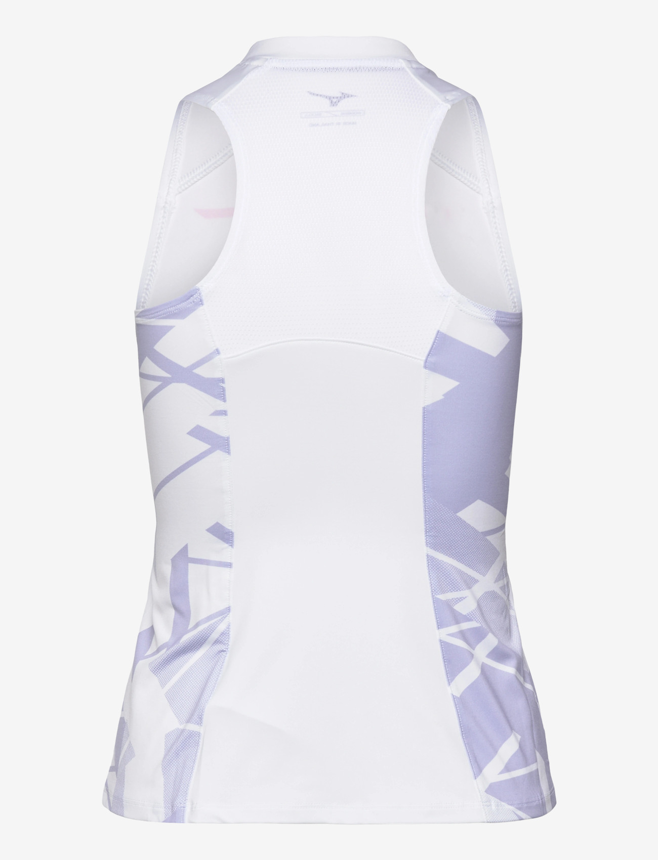 Mizuno - Daybreakers Printed Tank(W) - tank tops - white / icelandic blue - 1