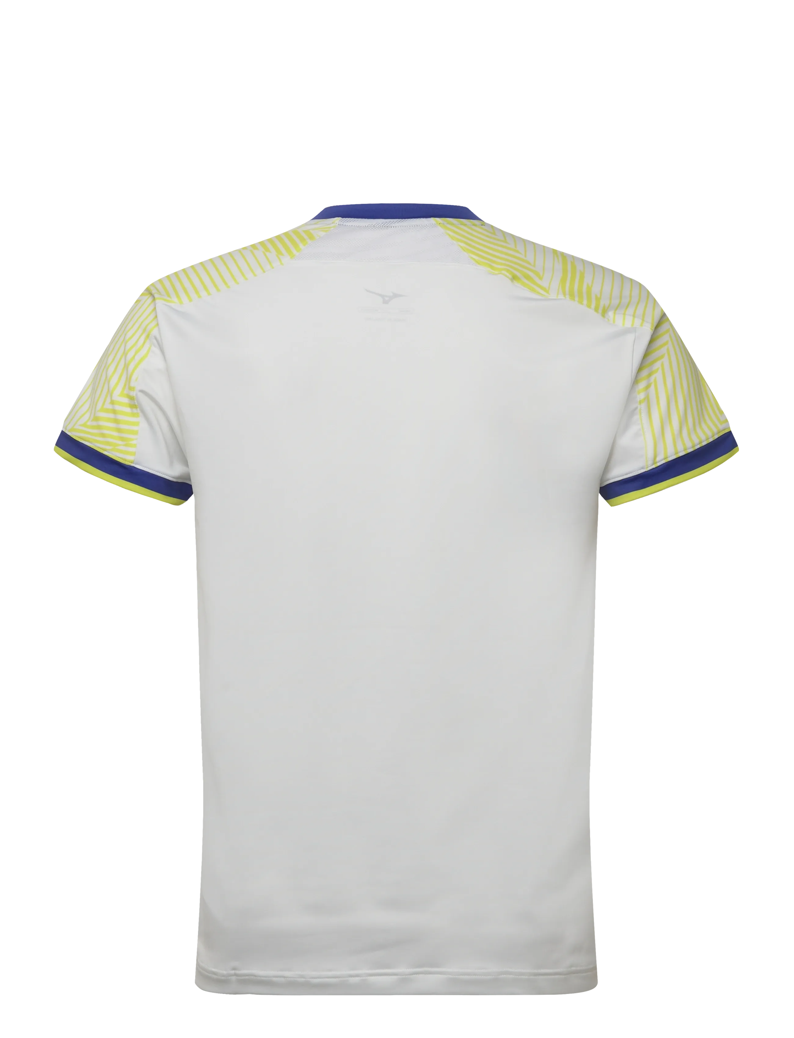 Mizuno - Short Sleeve Tee M - t-shirts - white / yellow - 1