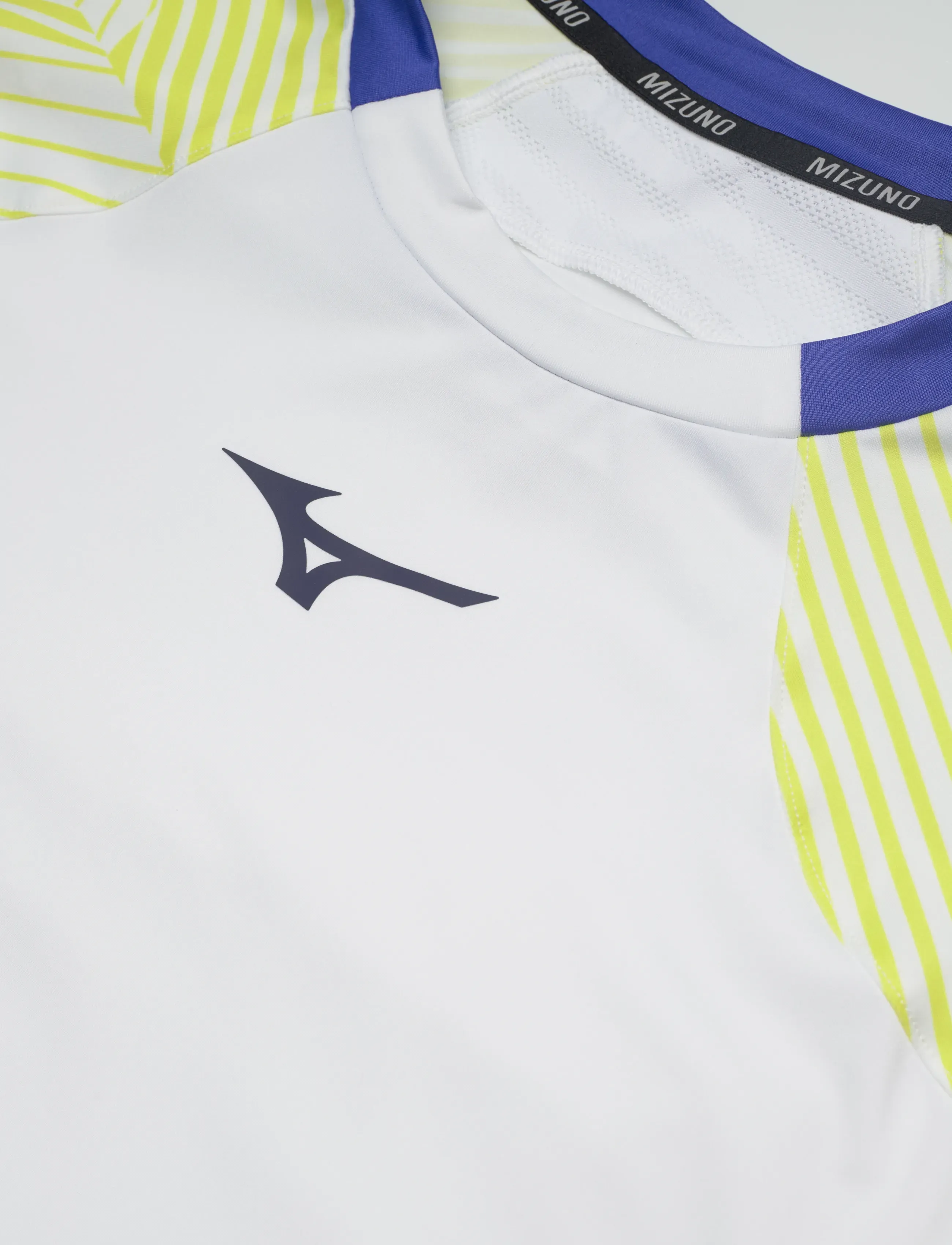 Mizuno - Short Sleeve Tee M - t-shirts - white / yellow - 2