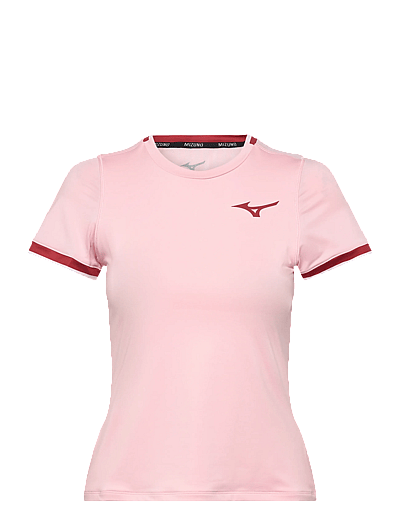 Mizuno Stargazer Short Sleeve Tee W - T-Shirts - PINKESQUE / pink/rose