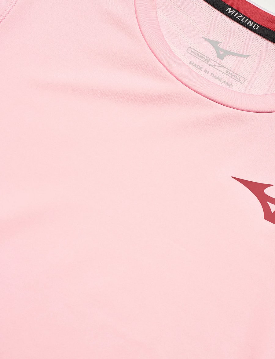 Mizuno - Stargazer Short Sleeve Tee W - t-särgid - pinkesque - 2