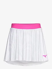 Mizuno - Charge Printed Flying Skirt(W) - plisowane spódnice - white - 0