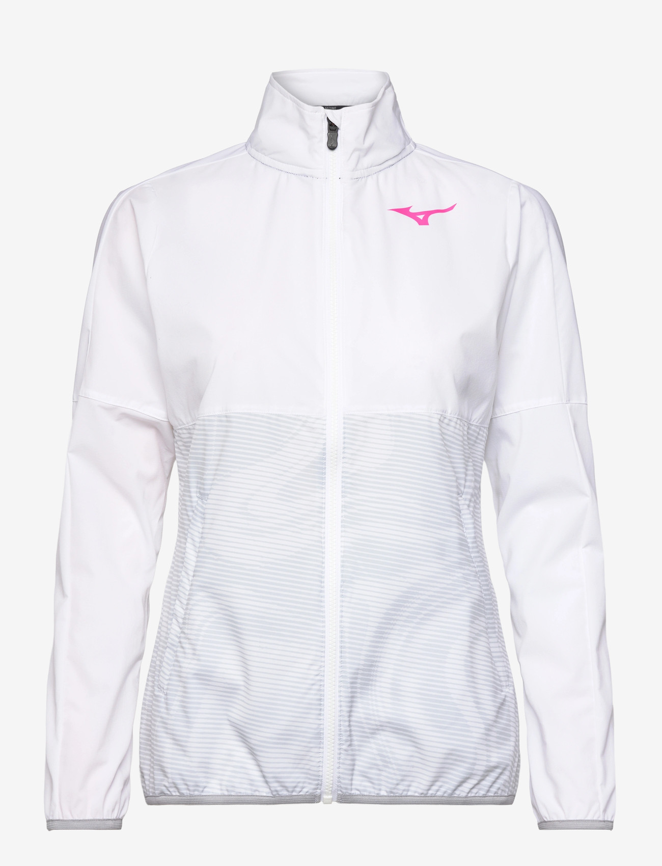 Mizuno - Charge Printed Jacket(W) - sportsjakker - white - 0