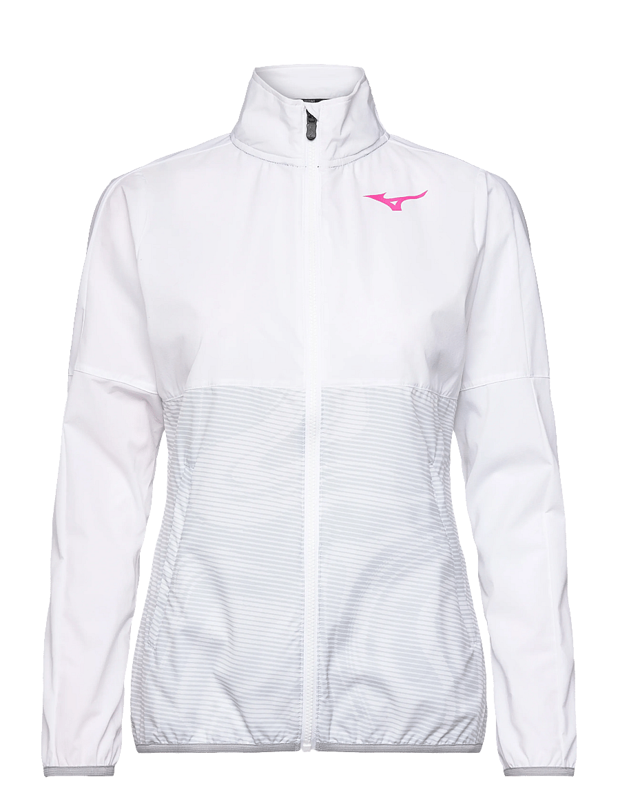 Mizuno - Charge Printed Jacket(W) - träningsjackor - white - 0