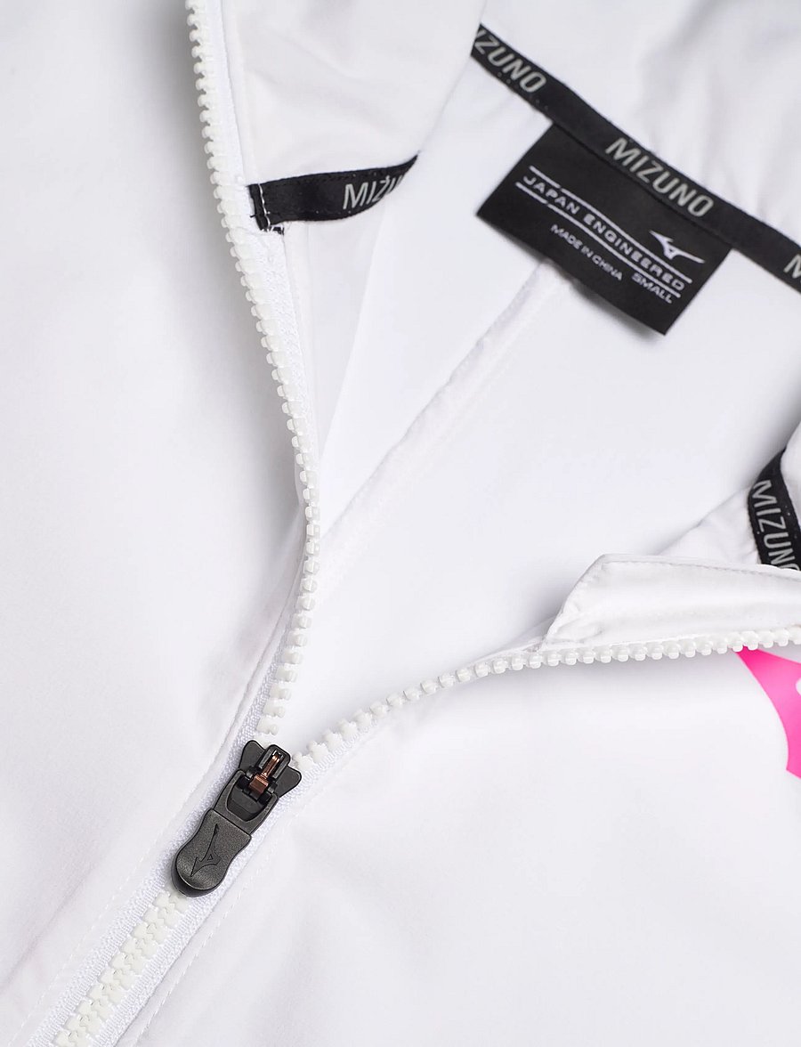 Mizuno - Charge Printed Jacket(W) - träningsjackor - white - 2