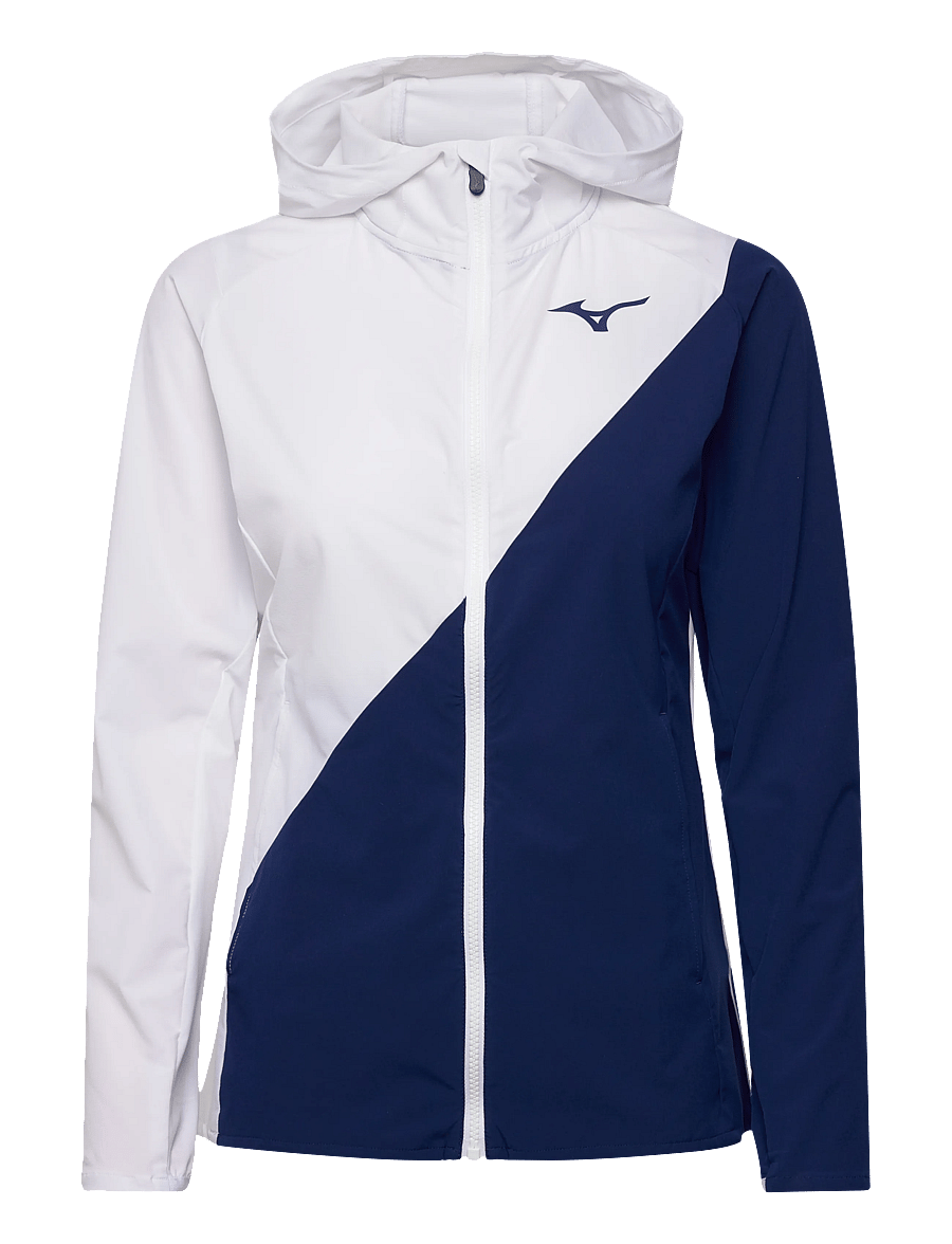 Mizuno - Mugen Hooded Jacket (W) - spordijakid - white / estate blue - 0