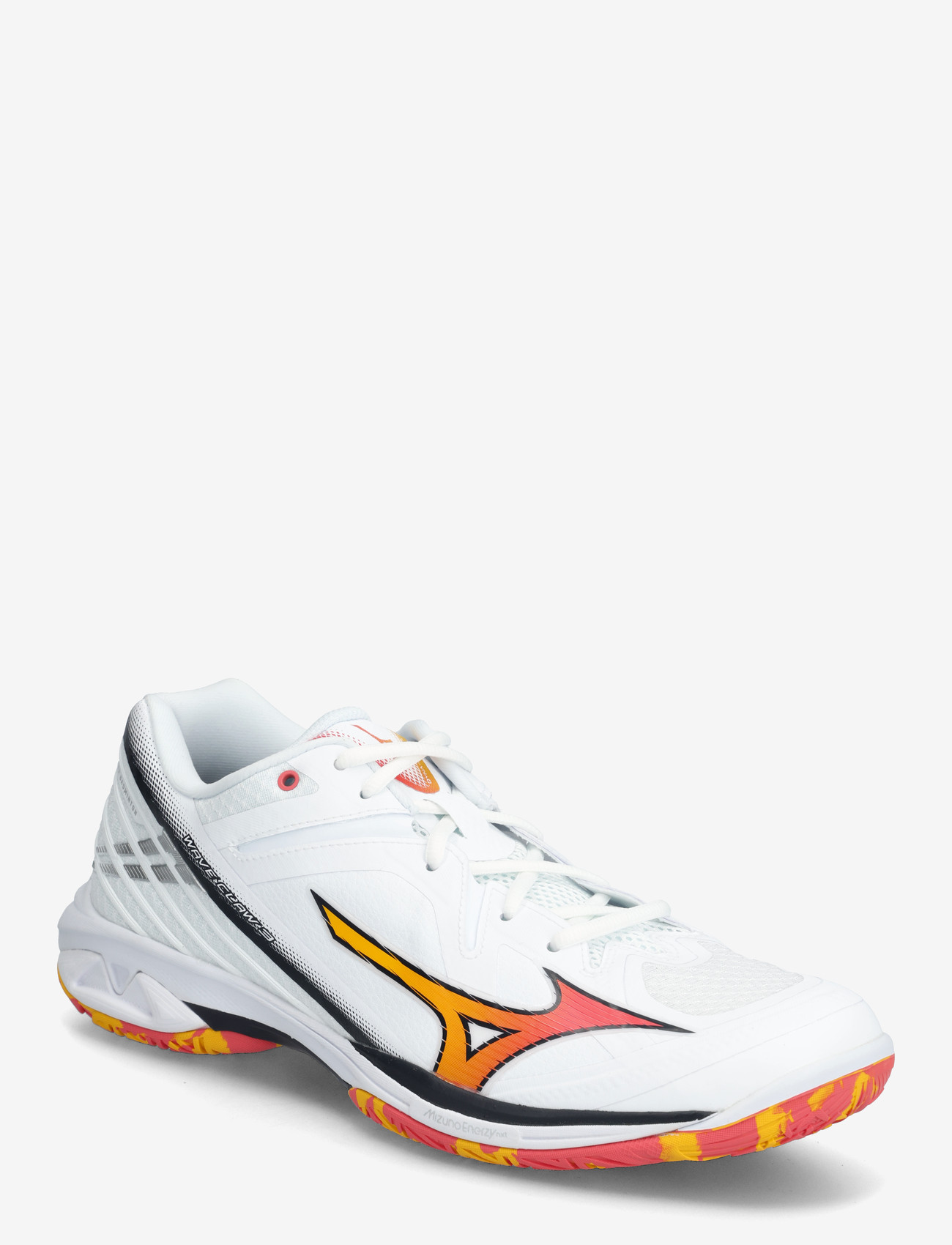 Mizuno - WAVE CLAW 3(U) - indendørs sportssko - white/citrus/calypso coral - 0