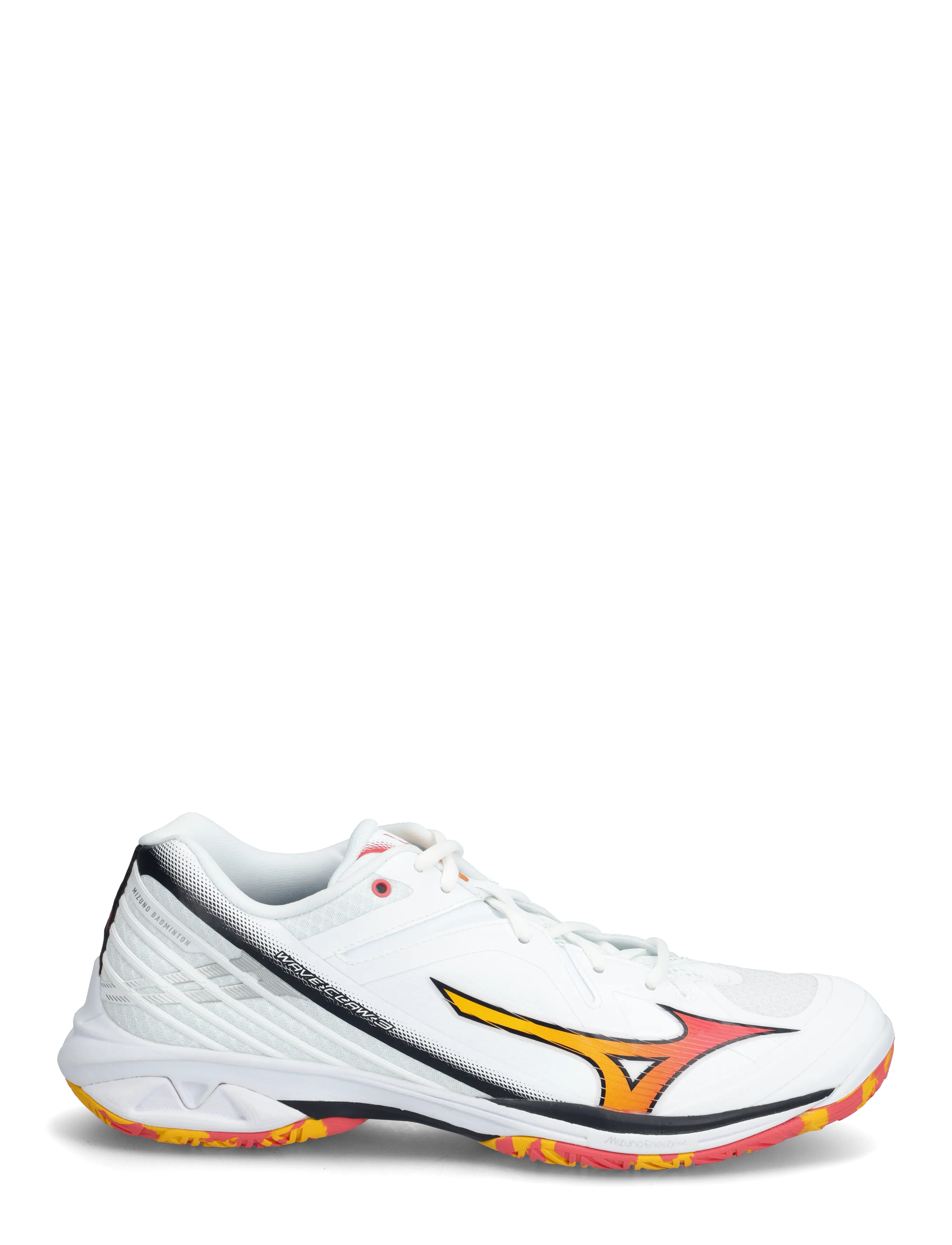 Mizuno - WAVE CLAW 3(U) - binnensportschoenen - white/citrus/calypso coral - 1