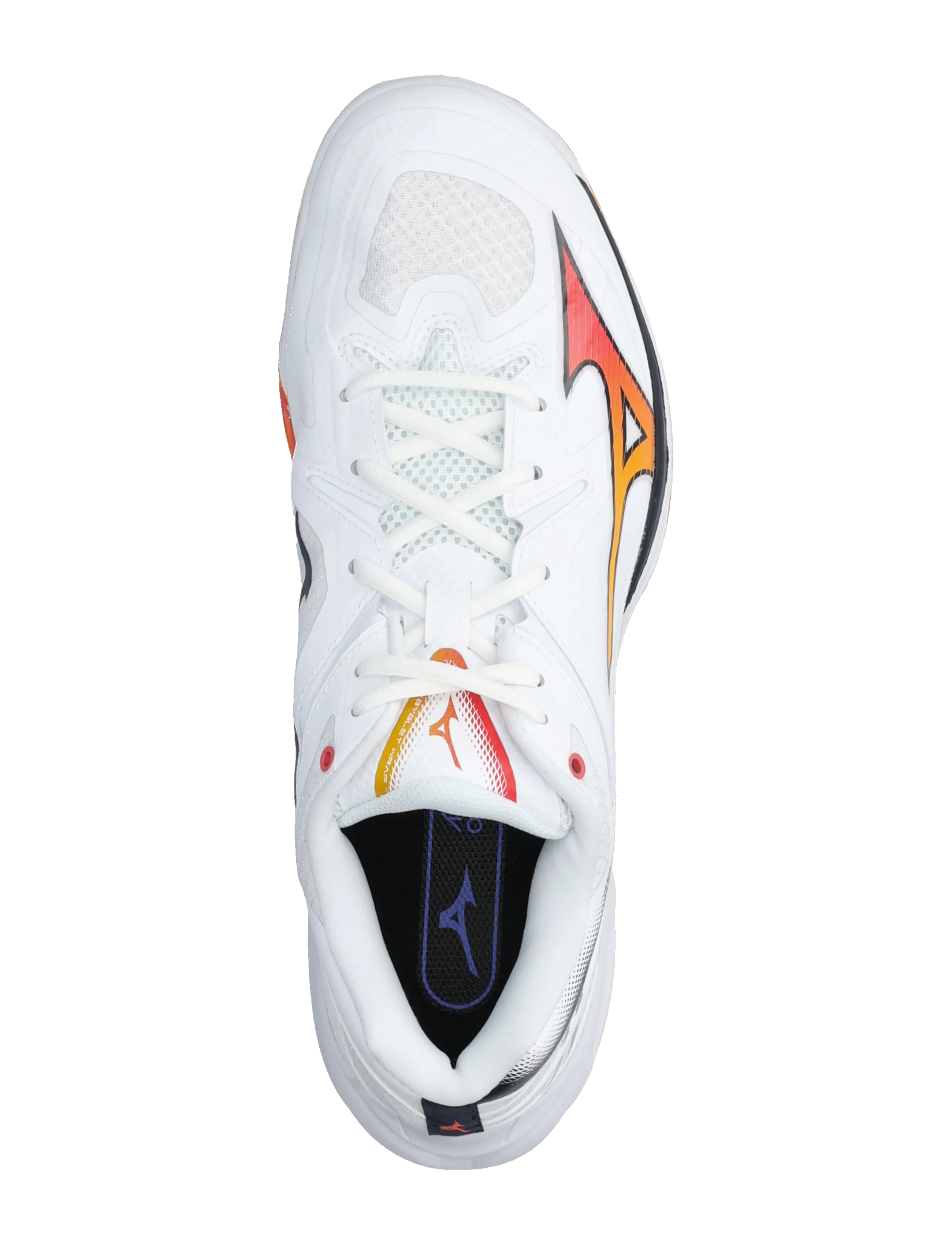 Mizuno - WAVE CLAW 3(U) - binnensportschoenen - white/citrus/calypso coral - 3