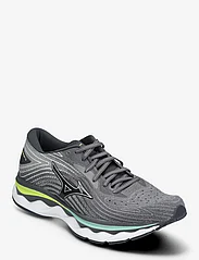 Mizuno - WAVE SKY 6(M) - running shoes - qshade/silver/neolime - 0