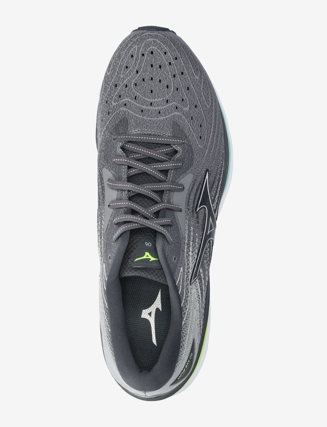 Mizuno - WAVE SKY 6(M) - qshade/silver/neolime - 3