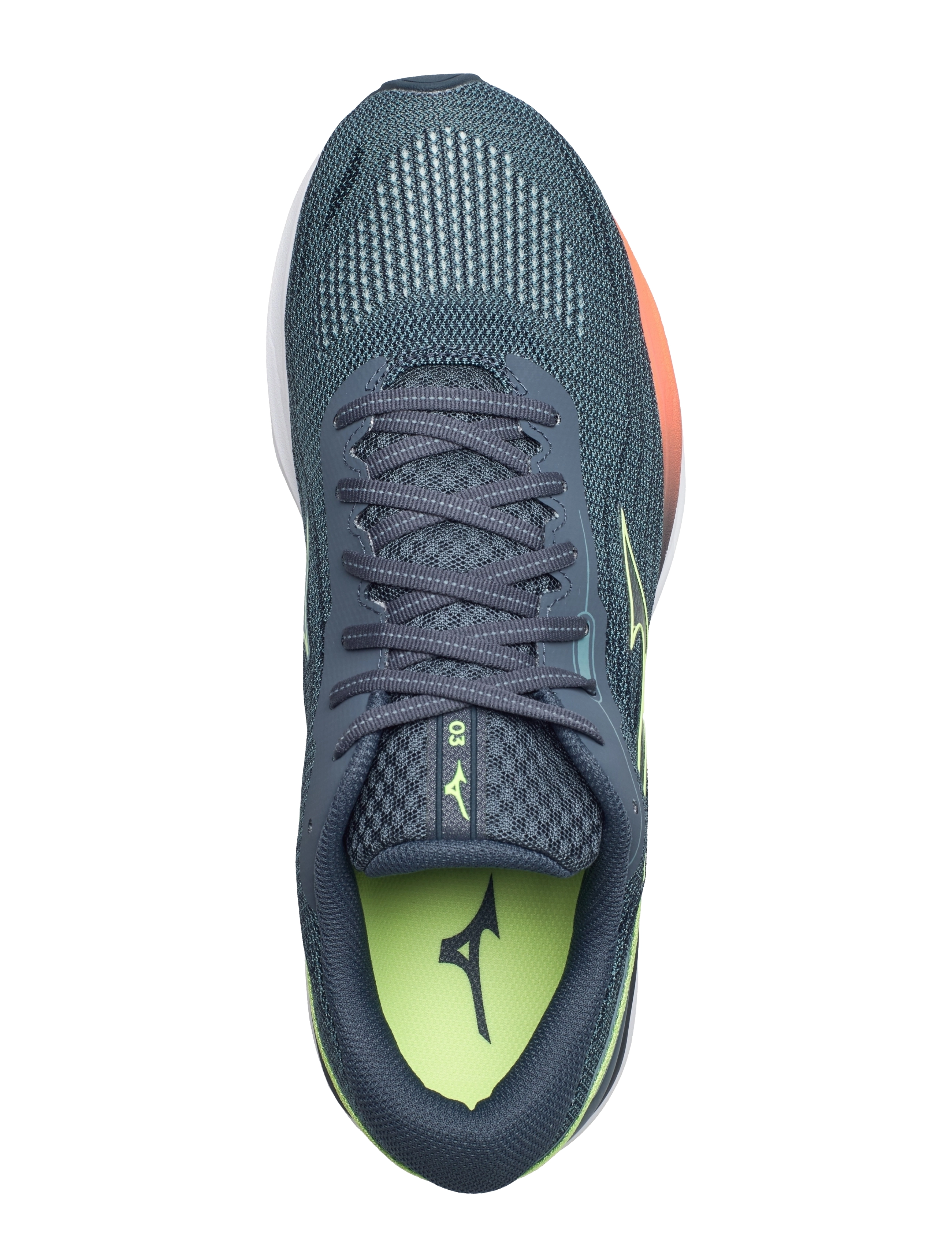 Mizuno - WAVE SKYRISE 3(M) - smokeb/nlime/neonflame - 3