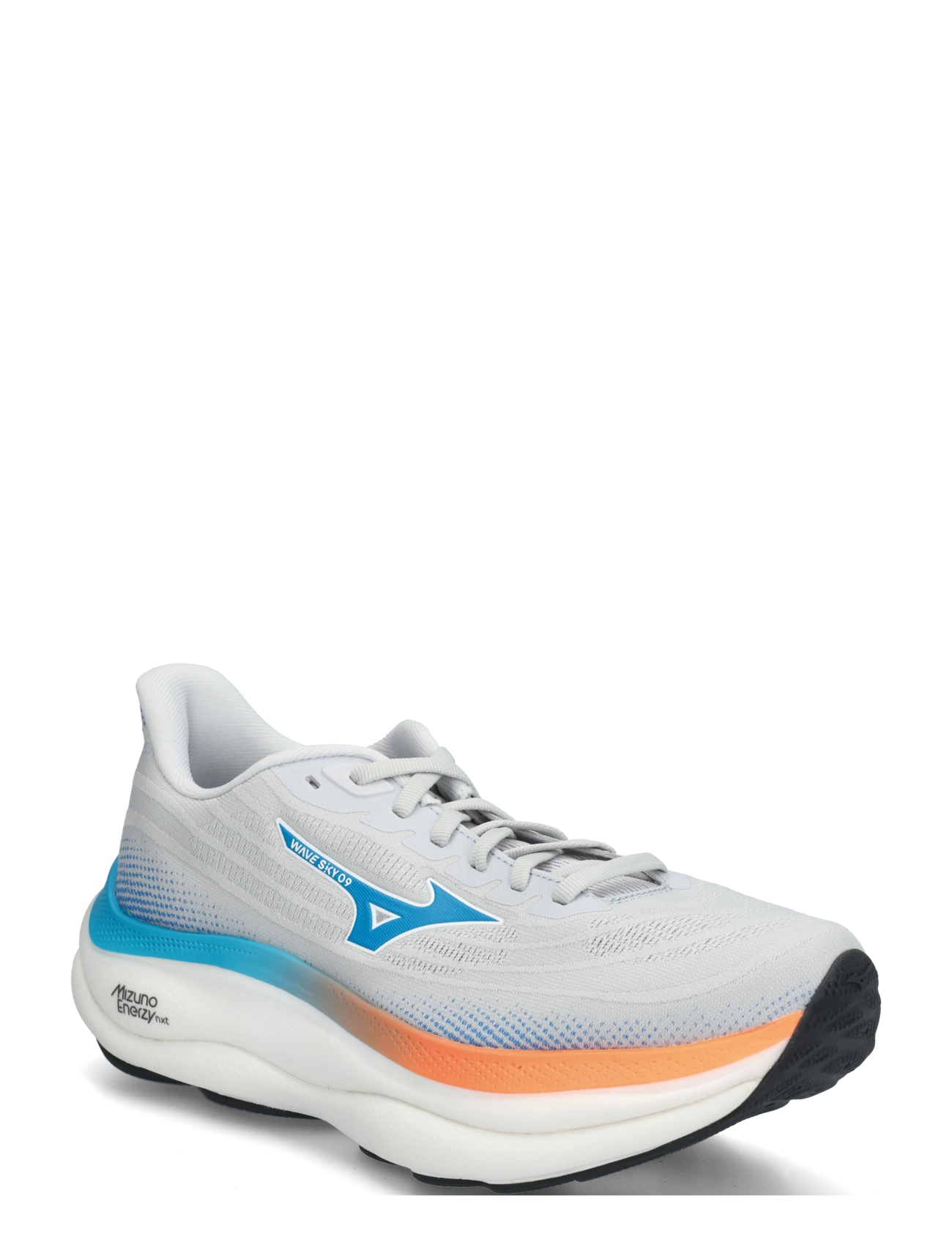Mizuno WAVE SKY 9(M) - Laufschuhe - CLOUDSCAPE/BLUE JEWEL/LAVA ORANGE / grey