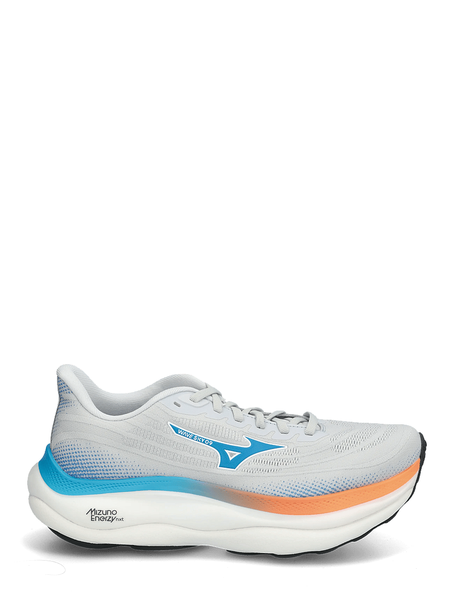 Mizuno - WAVE SKY 9(M) - laufschuhe - cloudscape/blue jewel/lava orange - 2