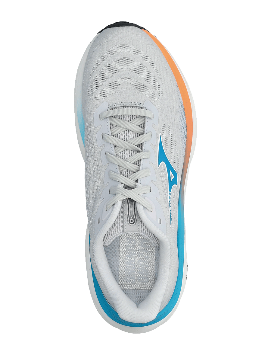 Mizuno - WAVE SKY 9(M) - laufschuhe - cloudscape/blue jewel/lava orange - 3
