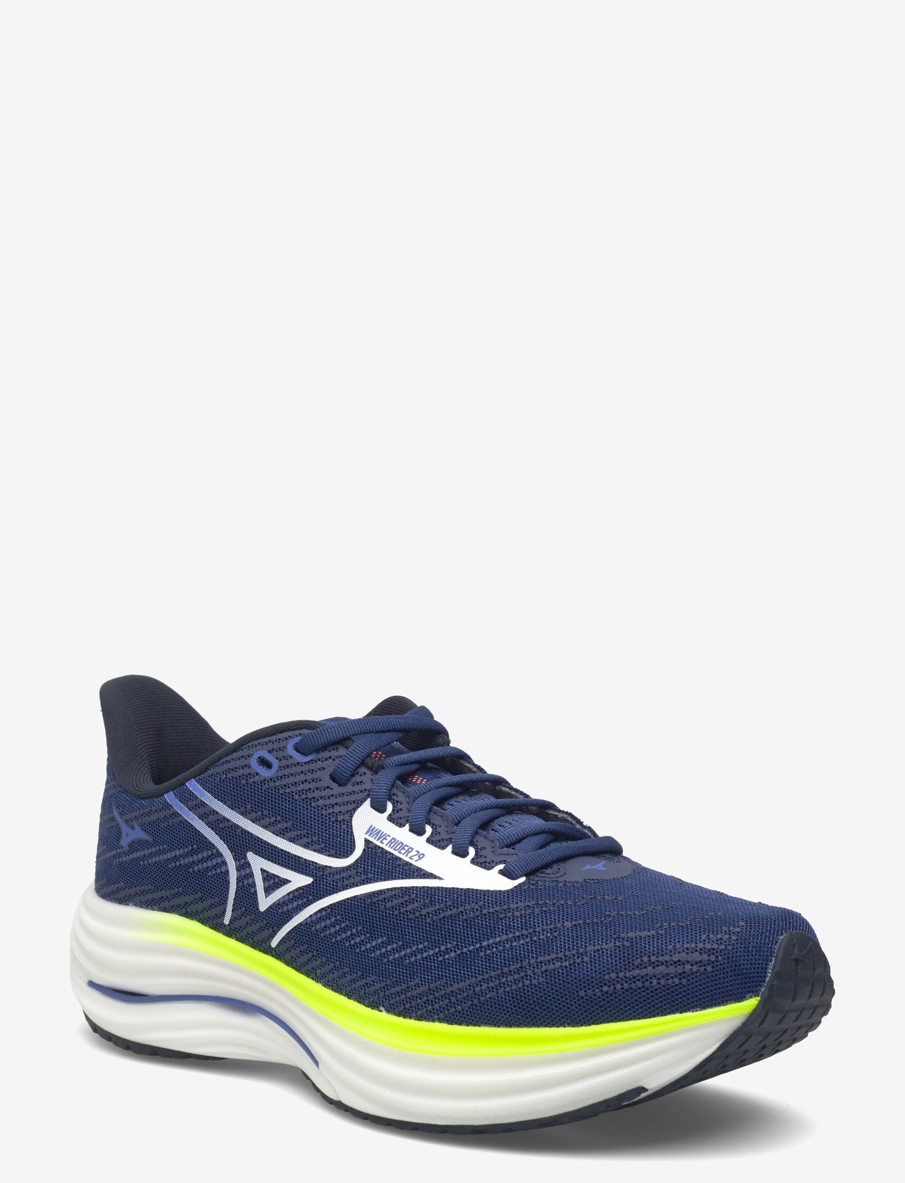 Mizuno - WAVE RIDER 29(M) - laufschuhe - estate blue/white/lightning yellow - 0