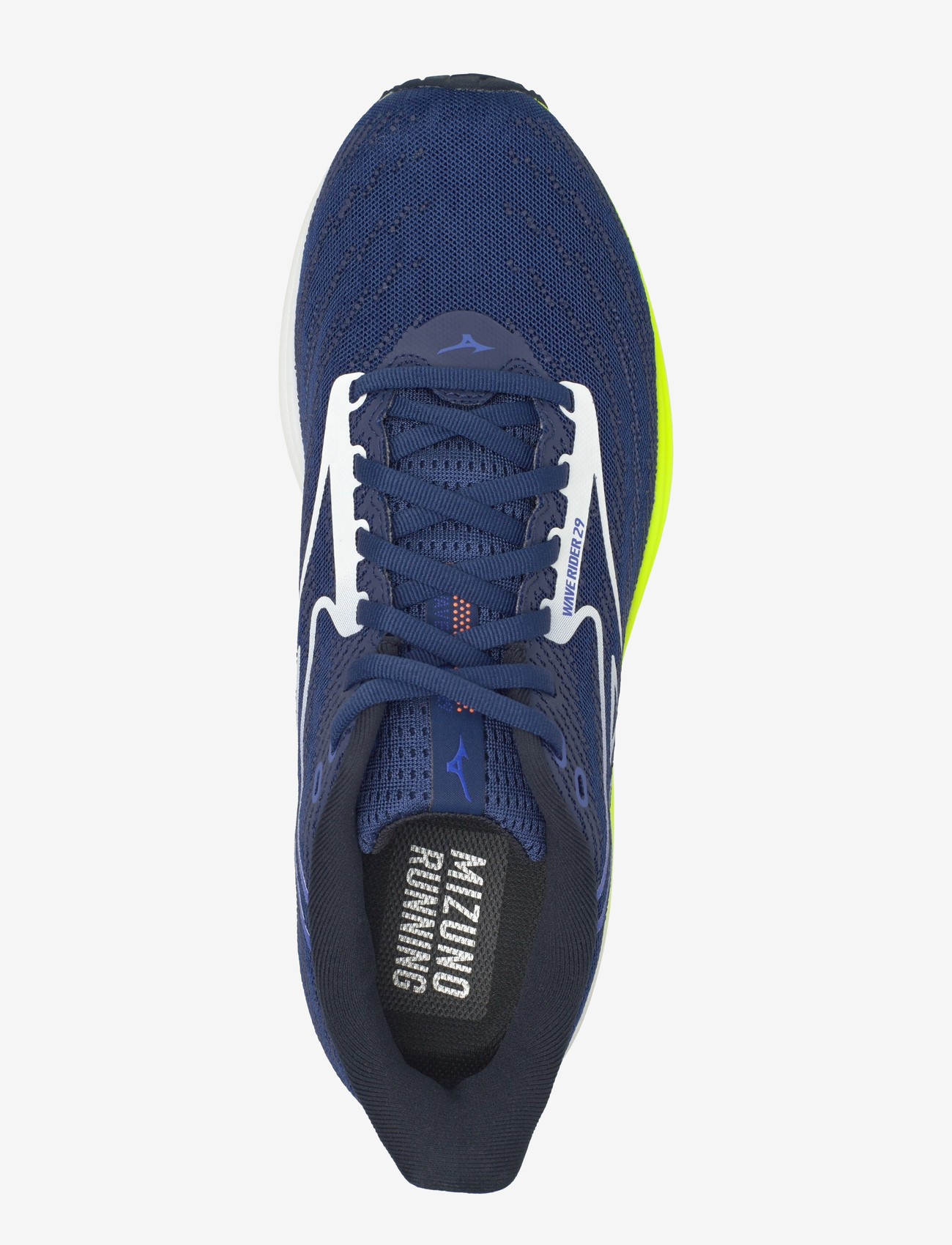 Mizuno - WAVE RIDER 29(M) - laufschuhe - estate blue/white/lightning yellow - 3