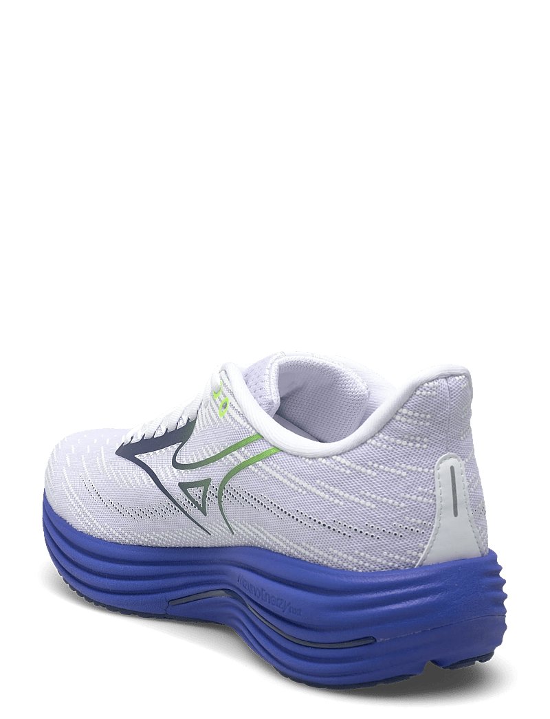 Mizuno - WAVE RIDER 29(M) - löparskor - white/estate blue/lightning yellow - 2