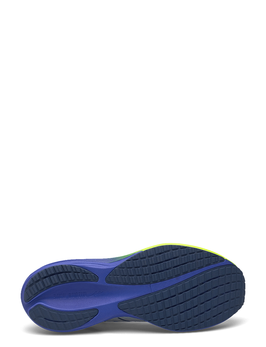 Mizuno - WAVE RIDER 29(M) - løbesko - white/estate blue/lightning yellow - 5
