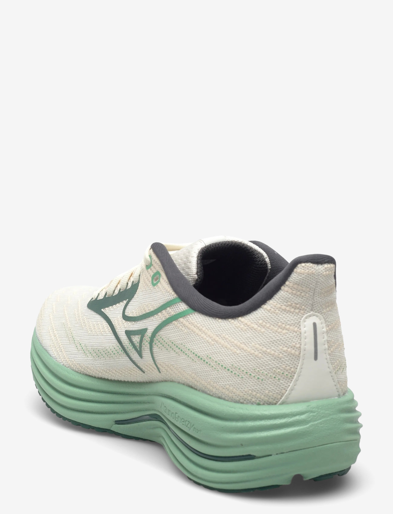Mizuno - WAVE RIDER 29(M) - löparskor - snow white/bistro green/creme de menthe - 2
