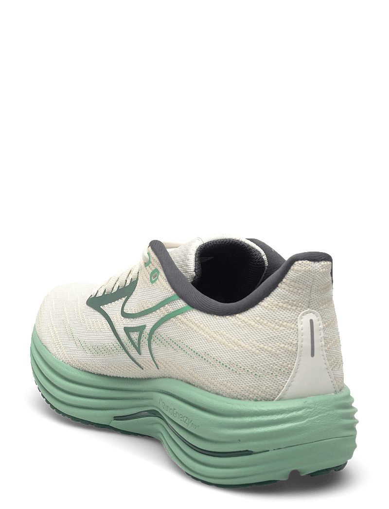 Mizuno - WAVE RIDER 29(M) - löparskor - snow white/bistro green/creme de menthe - 2