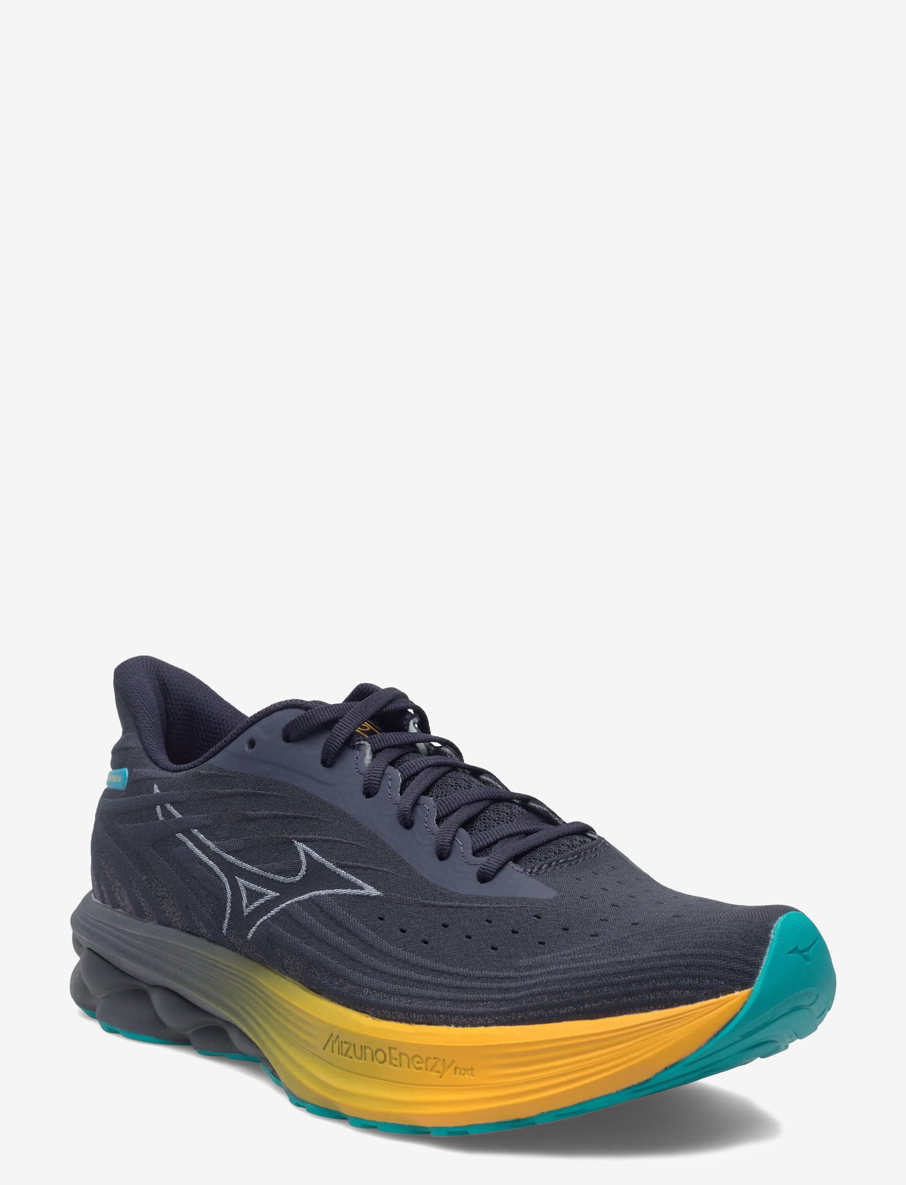 Mizuno - WAVE SKYRISE 6(M) - löparskor - odyssey gray/icelandic blue/citrus - 1