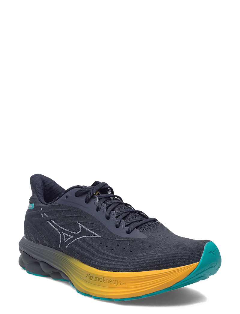 Mizuno - WAVE SKYRISE 6(M) - löparskor - odyssey gray/icelandic blue/citrus - 1