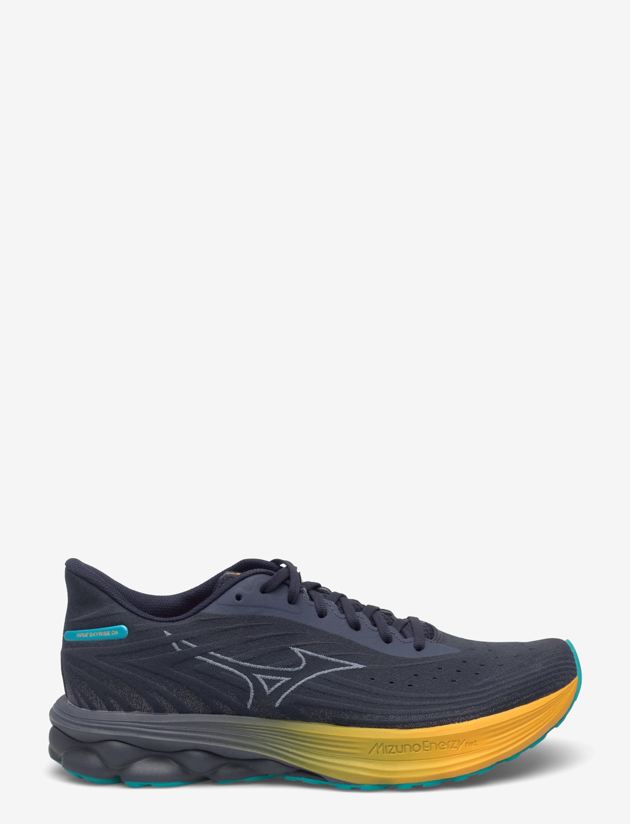 Mizuno - WAVE SKYRISE 6(M) - löparskor - odyssey gray/icelandic blue/citrus - 2
