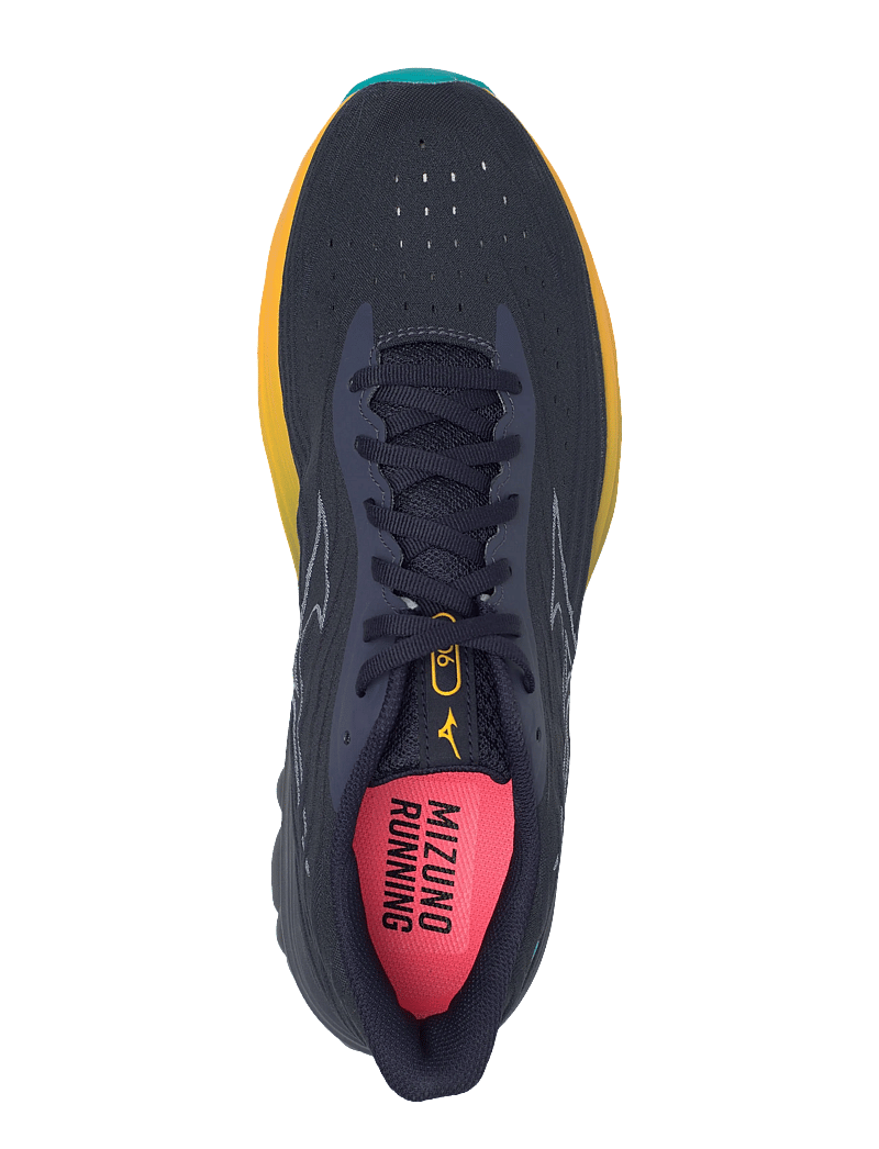 Mizuno - WAVE SKYRISE 6(M) - löparskor - odyssey gray/icelandic blue/citrus - 4