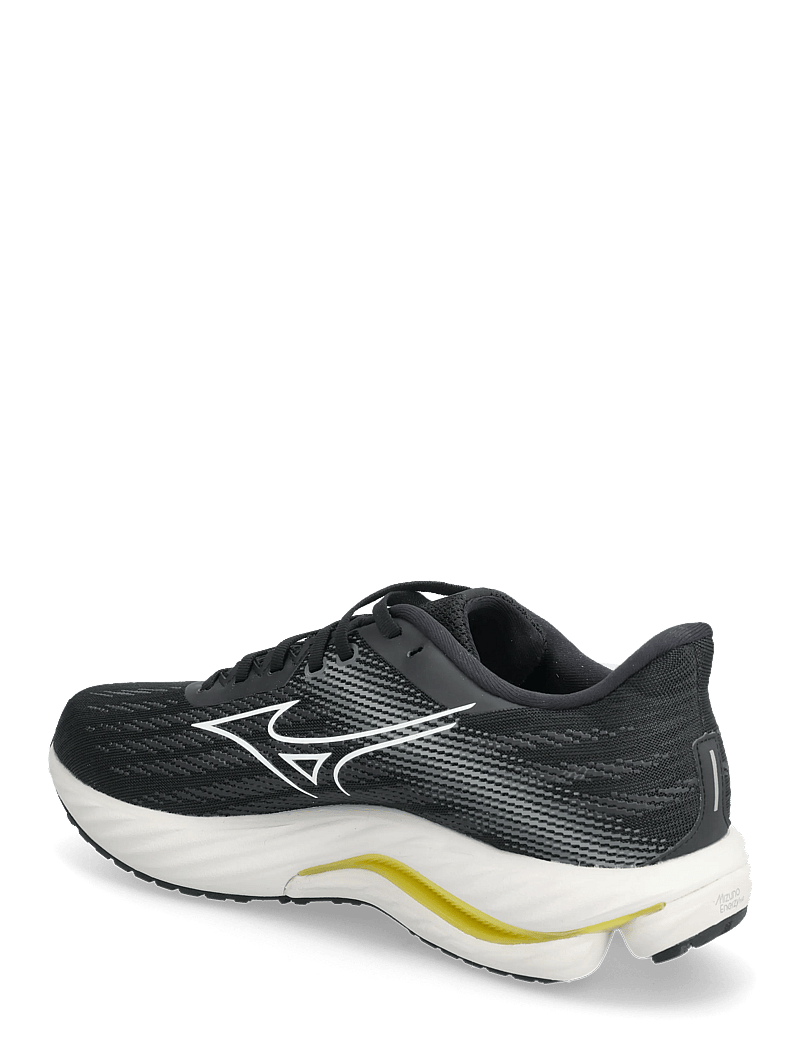 Mizuno - WAVE INSPIRE 21(M) - laufschuhe - black/white/vibrant yellow - 2