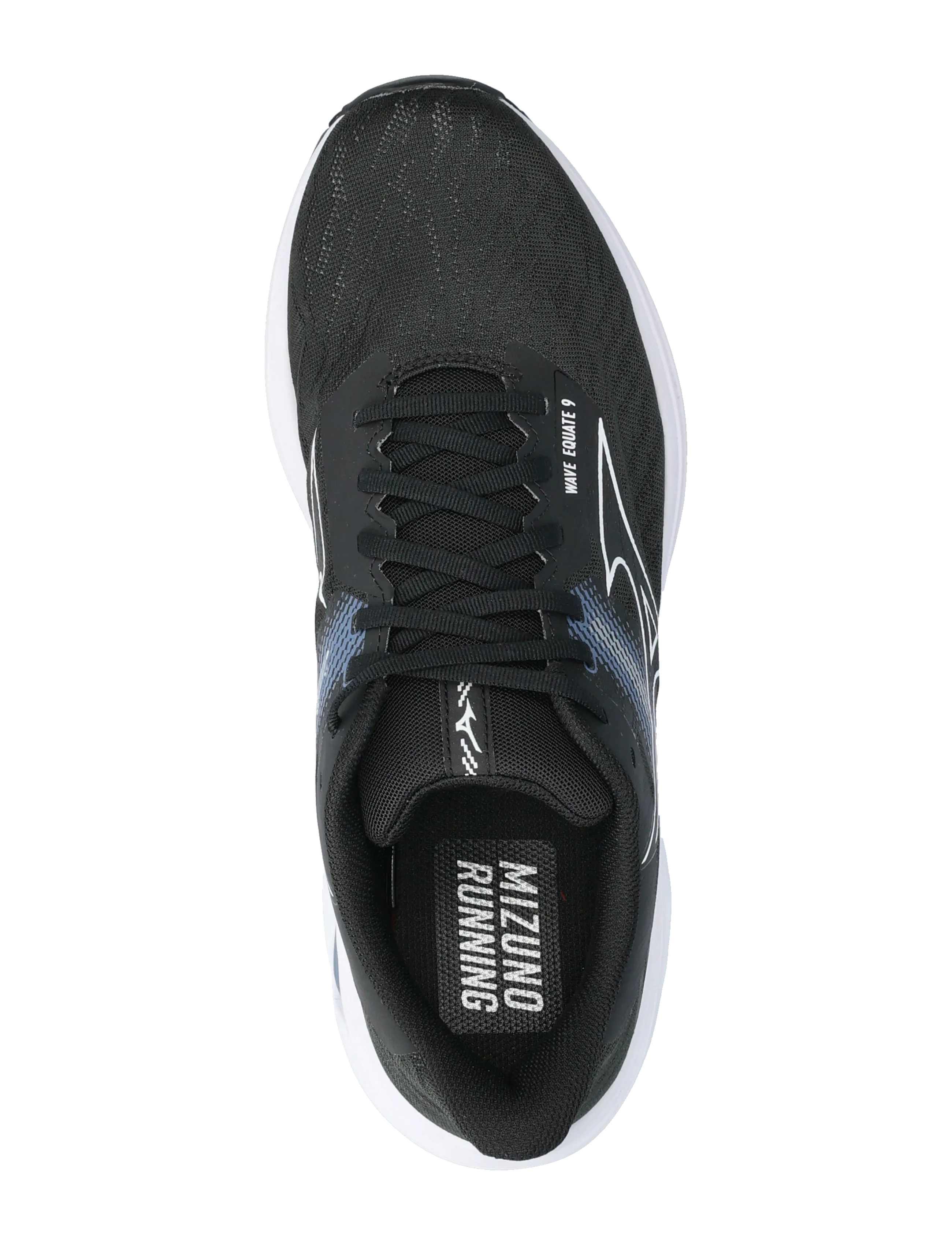 Mizuno - WAVE EQUATE 9(M) - loopschoenen - black/white/vintage indigo - 3