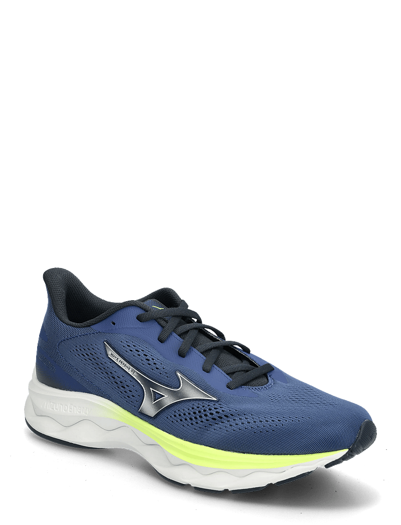 Mizuno - WAVE SERENE 2(M) - löparskor - estate blue/silver/lightning yellow - 0