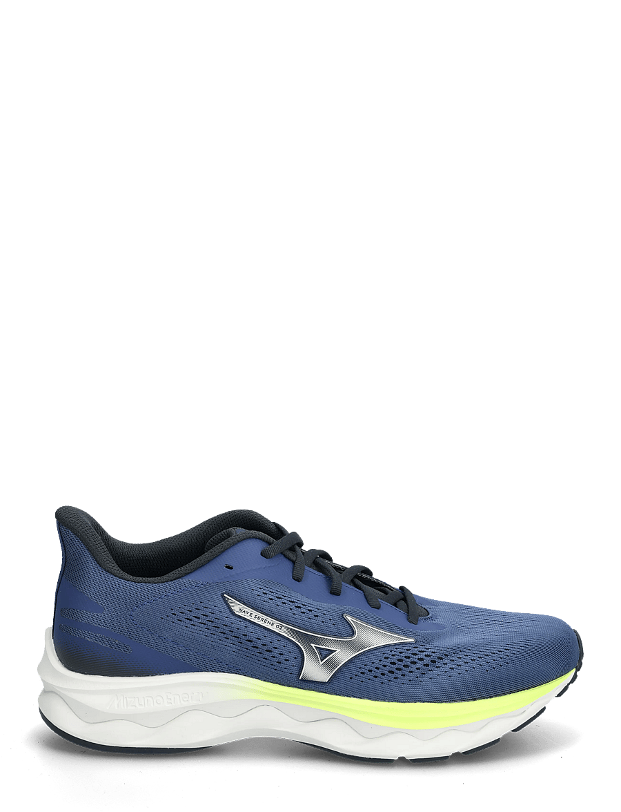Mizuno - WAVE SERENE 2(M) - chaussures de course - estate blue/silver/lightning yellow - 1