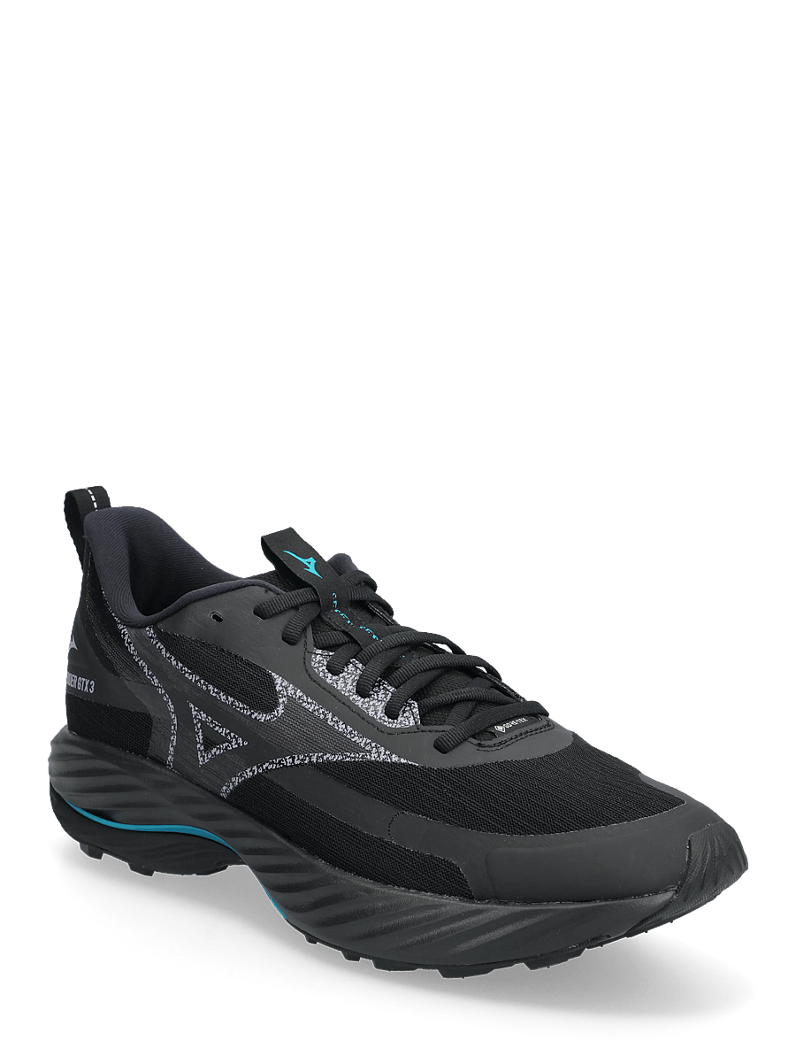 Mizuno - WAVE RIDER GTX 3(M) - löparskor - black sand/odyssey gray/capri breeze - 0